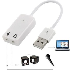Resim OEM 7.1 Harici USB Ses Kartı Yüksek Ses Kalitesi ile USB Ses Bağlantısı 