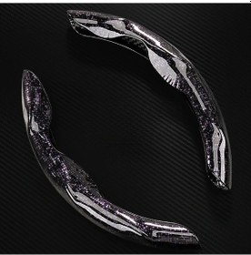 Resim Chuangyinshop Mor Renkli Mozaik Desenli Universal Direksiyon Kılıfı Koruyucu Kılıf Mor 