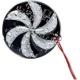 Resim PM-18642 Elektrikli LED Işaret Cihazı DC12V Döner Işaret Tekli 