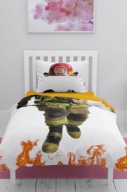 Resim MONOHOME İtfaiyeci Çocuk Nevresim Takımı Özel Örgü Pamuk Saten 3D Dijital, monohome9987 