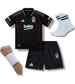 Resim Legent Lady Beş'ikt'aş' 2026 Isimsiz Alternatif Yakalı Çocuk Forması 4lü Set Şort/çorap/bileklik 