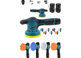 Resim Germany Steel Alman V999 Şarjlı Araç Parke Mermer Ahşap Polisaj Pasta Cila Parlatma Makinesi 