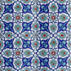 Resim Can Seramik 20*20 Cm Cç27 Iznik Çini Karo 5' Li 1 Paket 