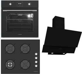Resim Siyah Ankastre Set (BO O64D5C B - BH P6194C B - CH C6532C BB) 