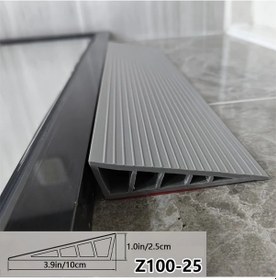 Resim Fochsia 2.5 Cm Yüksekliğinde 40 Cm Eşik Rampası Deliksiz Dayanıklı Pvc Ev Robotu Eğimi 