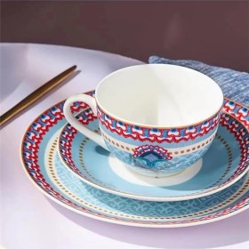 Resim AyrStore Spello Blue 26 Parça Kahvaltı Seti Rnd 