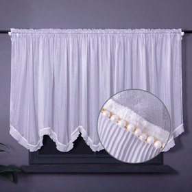 Resim Modern beyaz gümüş renkli ışık filtreleyen perdeler, 400*135 cm, pilili kemer tasarımı, parlak gümüş iplik ve boncuklu kurdeleler, şeffaf yapılı, mahremiyet korumalı, şık dokulu, oturma odası, yatak odası ve yemek odası İçin ideal, Kısa Perdeler, Yatak Odası Perdeleri, Oturma Odası Perdeleri, Pencere Perdesi, Oturma Odası İçin Perdeler, Pencere Perdesi, Beyaz Perdeler, Pencere Perdeleri, Pencere Perdeleri, Yatak Odası Perdeleri, Yarım Perde, Kısa Perdeler, Kısa perde, Yatak 