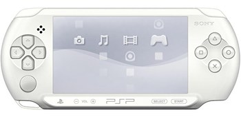 Resim PSP E1004 STREET Model Taşınabilir Oyun Konsolu 8GB Playstation Portable Beyaz 