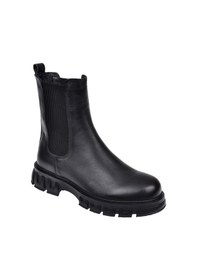 Resim Pullman Hakiki Deri Yanı Lastikli Kadın Bot Kmp-334705 Siyah Siyah 