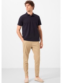 Resim Tommylife Koyu Bej Standart Fit Dokuma Hafif Esnek Chino Erkek Pantolon - 82177 KOYU BEJ 