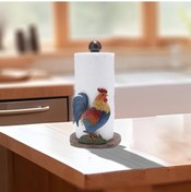 Resim Lemestar Kalwel Demir Kahverengi Tuvalet Kağıdı Tutucusu - Fonksiyonel Duvar Tipi Sarımsaklı Tasarım 