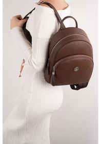 Resim Silver Polo Sp1062 Kadın Sırt Çantası Petek Kahve-kahve 