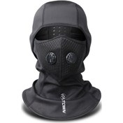 Resim Ranyeek Kışlık Bisiklet Yüz Maskesi - Rüzgar, Toz Ve Hava Kirliliğine Karşı Koruma, Nefes Valfi, Konforlu, Siyah, Tek Boy Siyah 