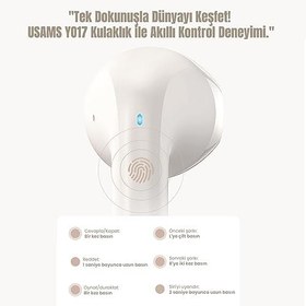 Resim USAMS YO17 Tws Bluetooth 5.3 Kablosuz Kulak Içi Kulaklık - Aktif Gürültü Engelleme, Dokunmatik Kontrol 