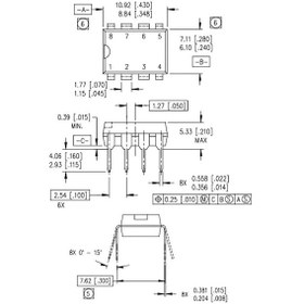 Resim Ir2106pbf Mosfet Sürücü Entegresi Dip-8 