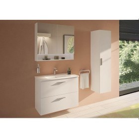 Resim VitrA Mia Banyo Dolabı Seti 80 Cm Beyaz 66050 Beyaz 
