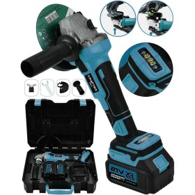 Resim 21V Çift Akülü Dijital Ekranlı Şarjlı Avuç Taşlama 