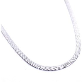 Resim Ferizz Ferizz 316L Çelik 4 Mm Italyan Yassı Unisex Zincir Kolye Zn-217 Çok Renkli 