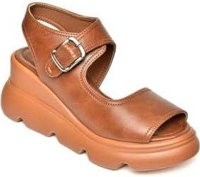 Resim fox SHOES U312252209 Kalın Tabanlı Kadın Sandalet 
