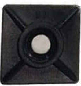 Resim Gwest Yapışkanlı Kroşe 19mm x 19mm - Siyah - 10 Adet 