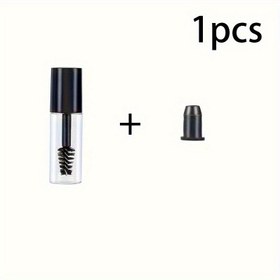 Resim 0.1oz Mini Mascara Tüpü Siyah Tornavida ile - Kokusuz, Plastik Kirpik Büyüme Serum Konteyneri Ev ve Seyahat için, Seyahat Dostu Tasarım, Kirpik Geliştirici | Şık Konteyner | Güvenli Tornavida 