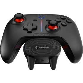 Resim Rampage HYDRA PRO Siyah BT + 2.4 GHz Şarj İstasyonlu PC Gamepad RGB Joypad 