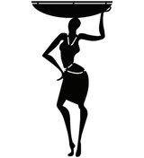 Resim Afrikalı Kadın Oto Motor Laptop Duvar Folyo Sticker Tip 6 10x19 Cm 