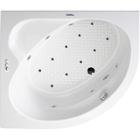 Resim Renkli Oturmalı Küvet | Jakuzi | Sarıyer | Sanacryl - 110x110 / Beyaz / 1 Kişilik 