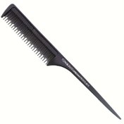 Resim Profesyonel Kuaförlük Kuyruk Tarak - Dayanıklı ABS Plastik, Kaymaz Sap, Stil ve Bitirme için İdeal, Tek Bağımsız Ambalaj, Saç Stil Aracı | Şık Tarak Tasarımı | Ergonomik Tasarım 