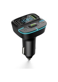 Resim Jopus F9 Araç Fm Transmitter 5.3 Bluetooth Araç Kiti Usb Type-c Hızlı Şarj Çıkışlı Çakmaklık Girişli 
