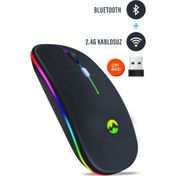 Resim Everest SM-BT11 Usb Siyah 2in1 Bluetooth ve 2.4GHz Şarj Edilebilir Kablosuz Mouse Everest SM-BT11 Usb Siyah 2in1 Bluetooth ve 2.4GHz Şarj Edilebilir Kablosuz Mouse