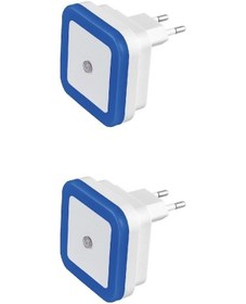 Resim Ct-9500 Led Gece Lambası Fotoselli Led Otomatik Yanan 2 Adet(524563323) Mavi 