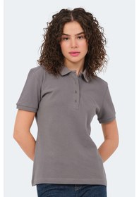 Resim Slazenger Vera 5 Li Set Kadın Polo Yaka Tişört Krem - Koyu Gri - Kırmızı - Ki 