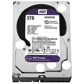 Resim Western Digital Purple 3.5 Sata III 6Gb/s 3TB 64MB 7/24 Güvenlik WD30PURZ HDD & Harddisk 