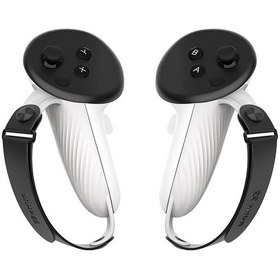 Resim Amvr Meta Quest 3 Denetleyicisi İçin Ayarlanabilir El Kayışı İle 1 Çift Silikon Pil Kapağı 