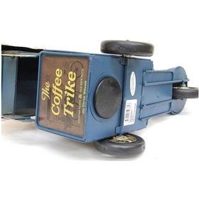 Resim Dekoratif Metal Kahve Arabası Biblo Hediyelik Kumbara 