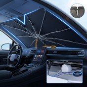 Resim Ön Cam İçin Yükseltilmiş Katlanabilir Otomatik Güneşlik Şemsiyesi, UV Işınlarını Engelleyerek Güneş Hasarı Karşısında Korur, Çeşitli Modeller İçin Uygun, Araç İçi Koruma | Katlanabilir Şemsiye Tasarımı | Güvenli Uyumlama, Araç Camları İçin Güneşlikler 