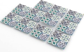 Resim Tink Kendinden Yapışkanlı Karma Çini 010 Desenli PVC Karo 30x30 cm (11 Adet / 1 m²) 