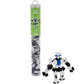 Resim Plus-Plus Robot 100 Parça Tüp Blok Oyuncak 