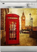Resim Makinesi Sticker Kaplama Beyaz Eşya Kaplama Londra Sokak Kulübe 
