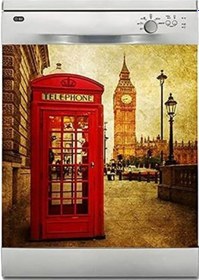 Resim Makinesi Sticker Kaplama Beyaz Eşya Kaplama Londra Sokak Kulübe 