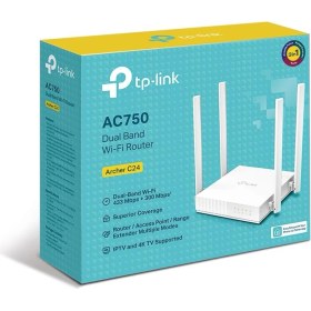 Resim TKÇ Tp-Lınk Archer C24 AC750 Kablosuz Dual Band Router 