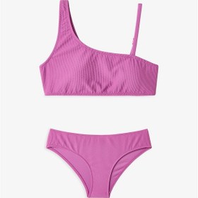 Resim Penti Mor Genç Kız Emma Tek Omuz Bikini Takımı 
