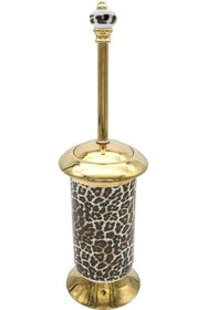 Resim Pure Concept Pure Leopar Pvd Gold Klozet Fırçalık Kmr-5410 