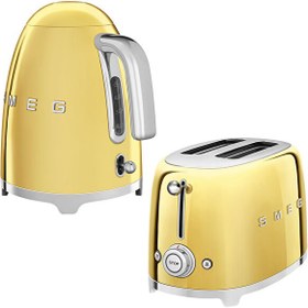 Resim 50's Style Special Edition KLF03GOEU Altın Kettle ve 1x2 TSF01GOEU Altın Ekmek Kızartma Makinesi Seti 