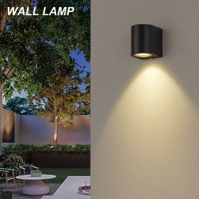 Resim PIBAOGU LED Dış Duvar Lambası, Su Geçirmez, 85-265V, Sert Kablolu Veranda Balkon Bahçe Aydınlatması, Pil Gerektirmez 
