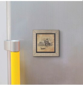 Resim Venedik Görseli Baskılı Mdf Magnet 7x7 416 