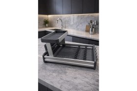 Resim Tuğra Store Modern ve Şık Tasarımlı 2 Katlı Bulaşıklık – Mutfağınızda Düzen ve Estetik 