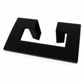 Resim ARON (2 Adet) Metax E Kulp Mat Siyah Tv Ünite Konsol Şifonyer Komidin Makyaj Masası Mobilya Kulpu 32mm 