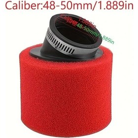 Resim Dream011 50-250cc Motosiklet, Scooter & Dirt Bike İçin 48mm Kolay Temizlenir Köpük Hava Filtresi Temizleyici - Düz Boyun Tasarımı 